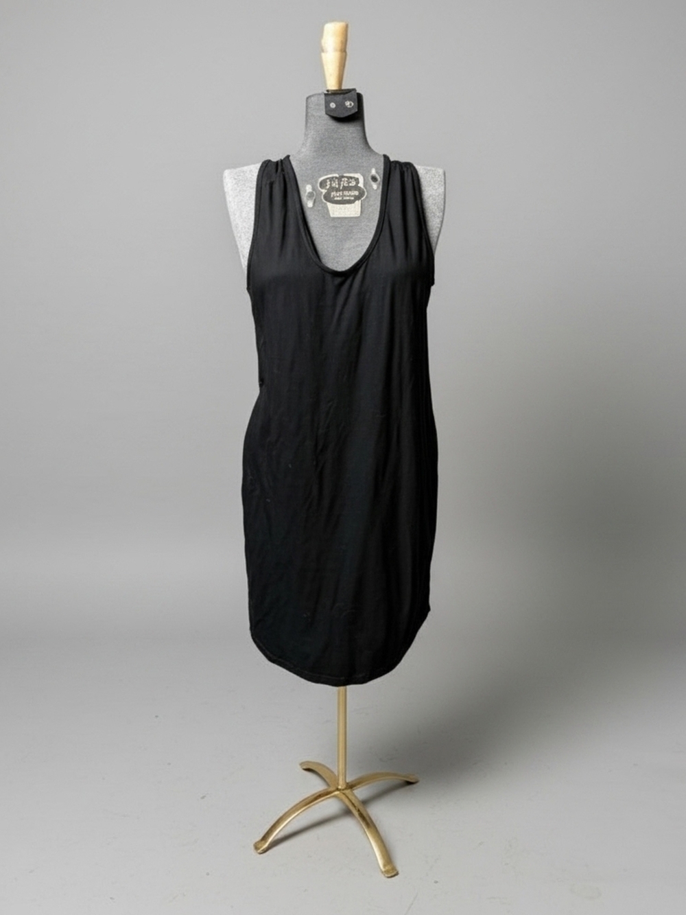 NWOT Old Navy Black Sleeveless Scoop-Neck Wide Racer Back Dress Size L